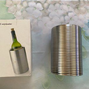 Stainless Steel Double Wall Wine Cooler Insulated Tabletop Wine Chiller New